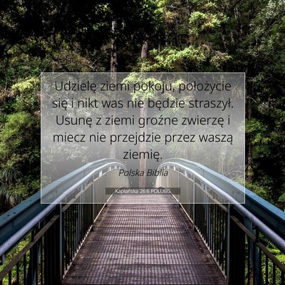 Kapłańska 26:6 POLUBG Obraz Wersetu Biblijnego