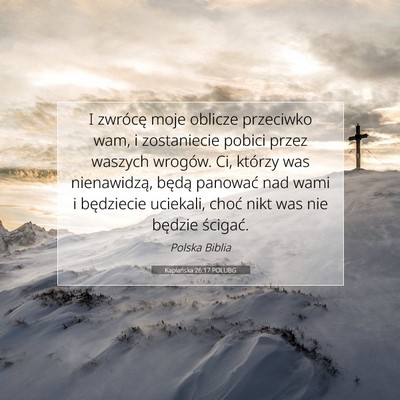 Kapłańska 26:17 POLUBG Obraz Wersetu Biblijnego