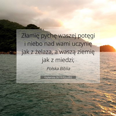 Kapłańska 26:19 POLUBG Obraz Wersetu Biblijnego