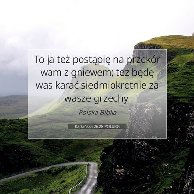 Kapłańska 26:28 POLUBG Obraz Wersetu Biblijnego