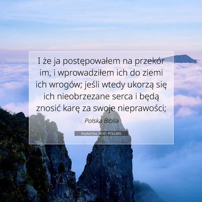 Kapłańska 26:41 POLUBG Obraz Wersetu Biblijnego