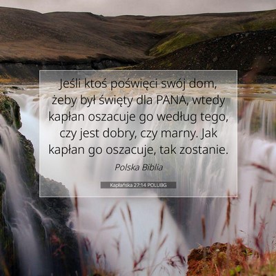 Kapłańska 27:14 Werset Biblijny Wyjaśniony