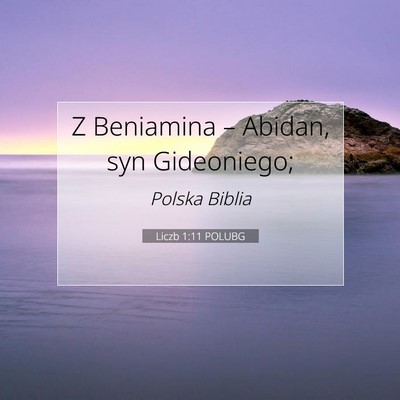 Liczb 1:11 POLUBG Obraz Wersetu Biblijnego