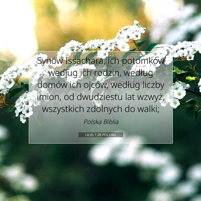 Liczb 1:28 POLUBG Obraz Wersetu Biblijnego
