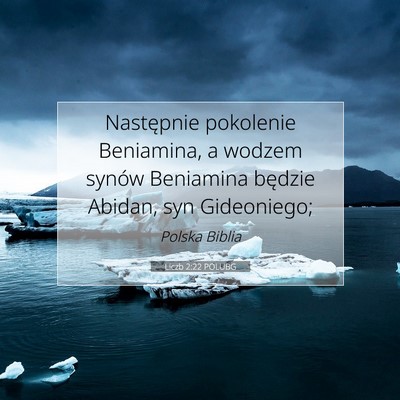 Liczb 2:22 POLUBG Obraz Wersetu Biblijnego
