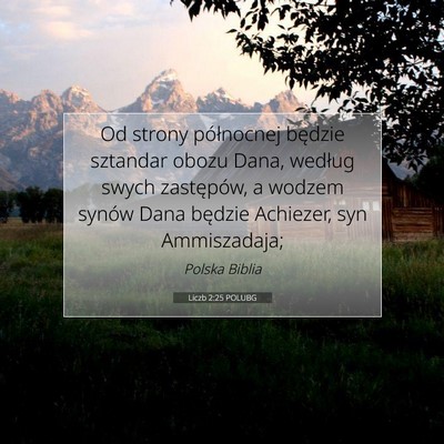 Liczb 2:25 POLUBG Obraz Wersetu Biblijnego