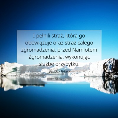 Liczb 3:7 POLUBG Obraz Wersetu Biblijnego