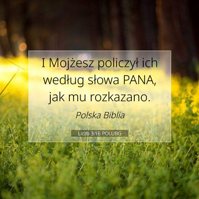Liczb 3:16 POLUBG Obraz Wersetu Biblijnego