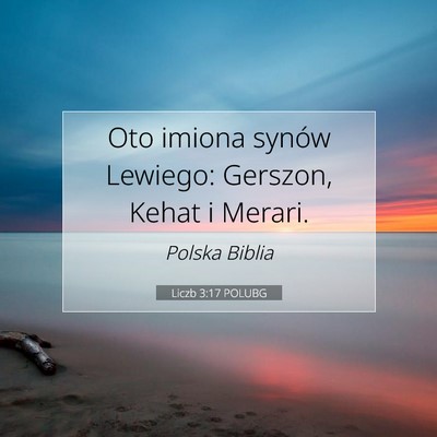 Liczb 3:17 POLUBG Obraz Wersetu Biblijnego