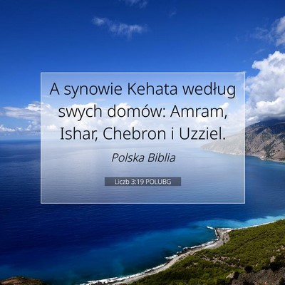 Liczb 3:19 POLUBG Obraz Wersetu Biblijnego