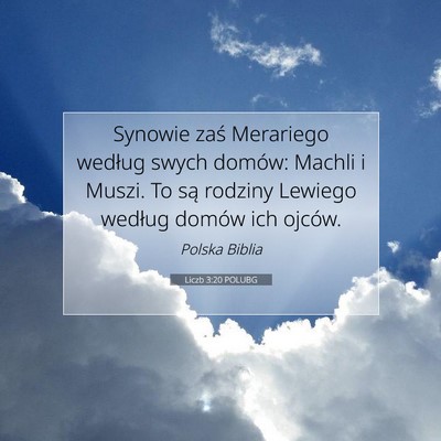 Liczb 3:20 POLUBG Obraz Wersetu Biblijnego