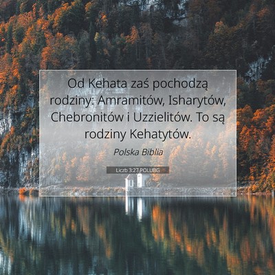 Liczb 3:27 POLUBG Obraz Wersetu Biblijnego