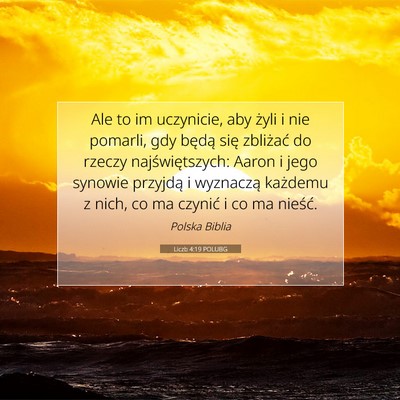 Liczb 4:19 POLUBG Obraz Wersetu Biblijnego