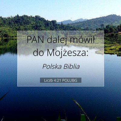 Liczb 4:21 POLUBG Obraz Wersetu Biblijnego