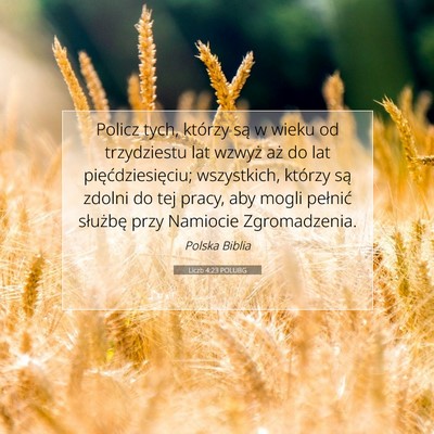 Liczb 4:23 POLUBG Obraz Wersetu Biblijnego