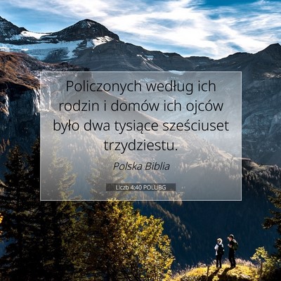 Liczb 4:40 Werset Biblijny Wyjaśniony