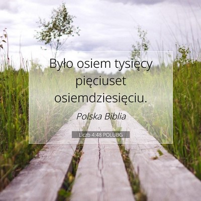 Liczb 4:48 POLUBG Obraz Wersetu Biblijnego