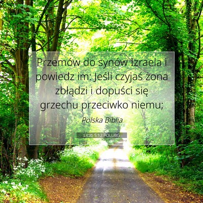 Liczb 5:12 POLUBG Obraz Wersetu Biblijnego