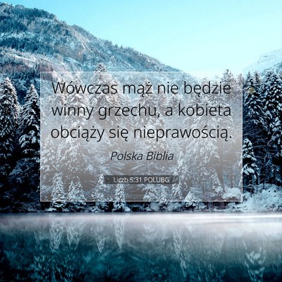 Liczb 5:31 POLUBG Obraz Wersetu Biblijnego