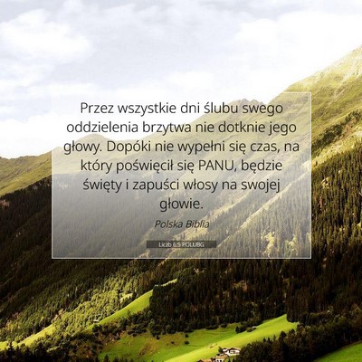 Liczb 6:5 POLUBG Obraz Wersetu Biblijnego