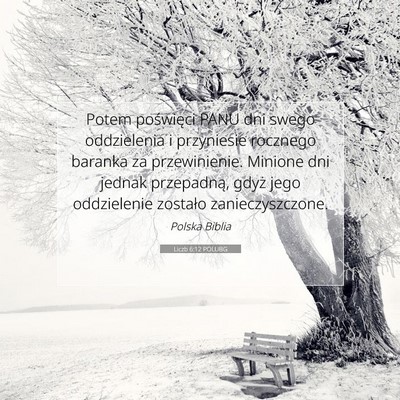 Liczb 6:12 POLUBG Obraz Wersetu Biblijnego