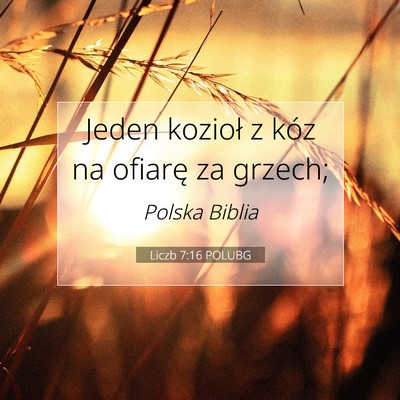 Liczb 7:16 Werset Biblijny Wyjaśniony