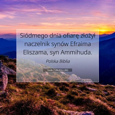 Liczb 7:48 POLUBG Obraz Wersetu Biblijnego