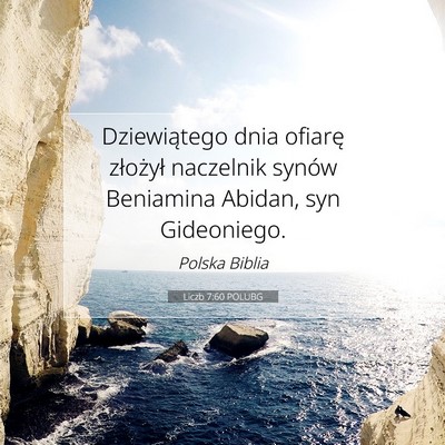 Liczb 7:60 POLUBG Obraz Wersetu Biblijnego