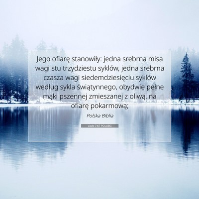 Liczb 7:67 Werset Biblijny Wyjaśniony