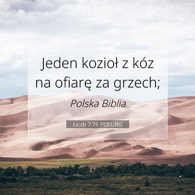 Liczb 7:76 Werset Biblijny Wyjaśniony