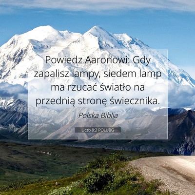 Liczb 8:2 POLUBG Obraz Wersetu Biblijnego