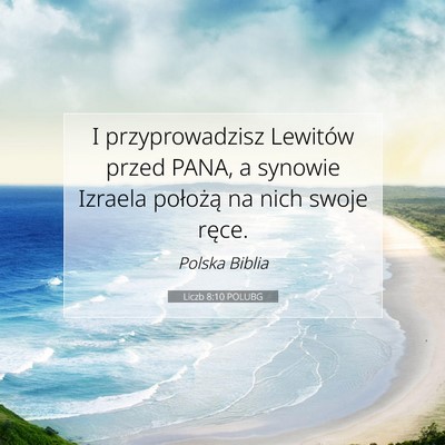 Liczb 8:10 POLUBG Obraz Wersetu Biblijnego