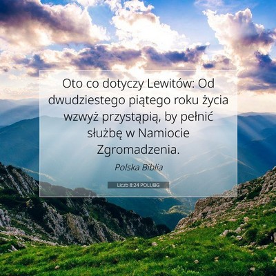 Liczb 8:24 POLUBG Obraz Wersetu Biblijnego