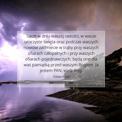 Liczb 10:10 POLUBG Obraz Wersetu Biblijnego
