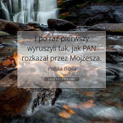 Liczb 10:13 POLUBG Obraz Wersetu Biblijnego