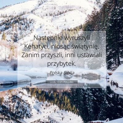 Liczb 10:21 POLUBG Obraz Wersetu Biblijnego
