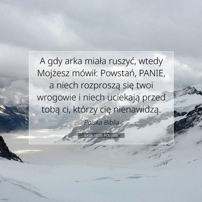 Liczb 10:35 POLUBG Obraz Wersetu Biblijnego