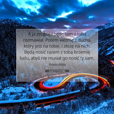 Liczb 11:17 POLUBG Obraz Wersetu Biblijnego