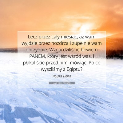 Liczb 11:20 POLUBG Obraz Wersetu Biblijnego