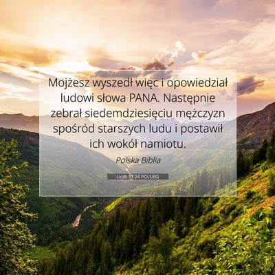 Liczb 11:24 POLUBG Obraz Wersetu Biblijnego