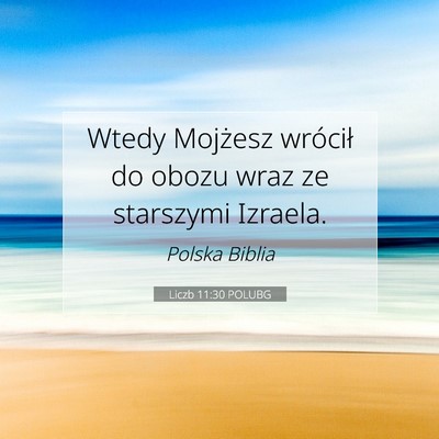 Liczb 11:30 POLUBG Obraz Wersetu Biblijnego