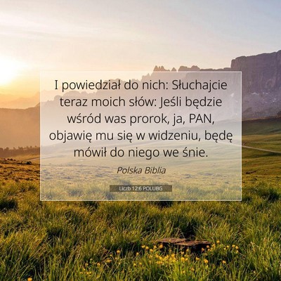 Liczb 12:6 POLUBG Obraz Wersetu Biblijnego