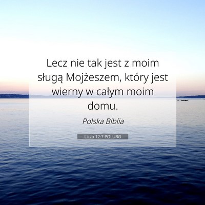 Liczb 12:7 POLUBG Obraz Wersetu Biblijnego