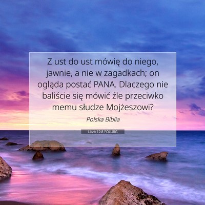 Liczb 12:8 POLUBG Obraz Wersetu Biblijnego