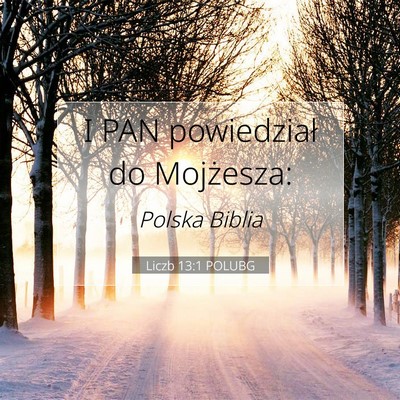 Liczb 13:1 POLUBG Obraz Wersetu Biblijnego