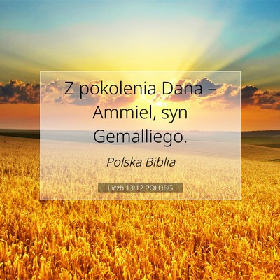 Liczb 13:12 Werset Biblijny Wyjaśniony