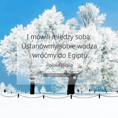 Liczb 14:4 POLUBG Obraz Wersetu Biblijnego