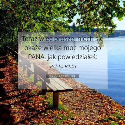 Liczb 14:17 POLUBG Obraz Wersetu Biblijnego