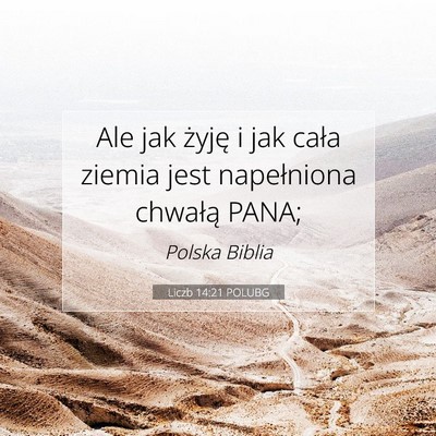Liczb 14:21 POLUBG Obraz Wersetu Biblijnego