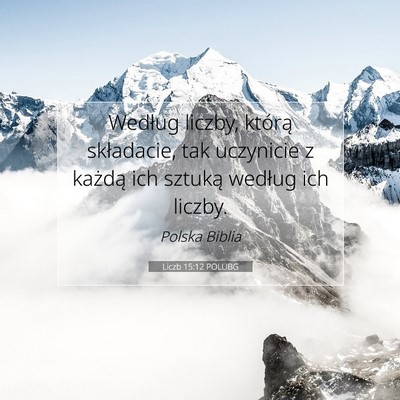 Liczb 15:12 Werset Biblijny Wyjaśniony